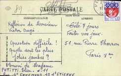 VINTAGE POSTCARD Auxerre Frontage Of the Church St Pierre