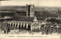 CPA Auxerre L'Eglise Saint Pierre Vue de L'Observatoire Manifacier 