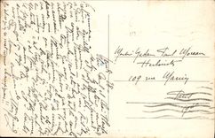 VINTAGE POSTCARD Auxerre Bridge of the Railroad On Yonne