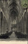 VINTAGE POSTCARD Auxerre Nave of the Cathedral Church St Etienne