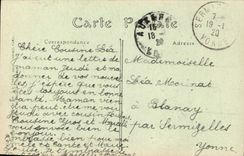 CPA Auxerre Nef de la Cathedrale Eglise St Etienne 