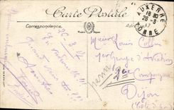 VINTAGE POSTCARD Auxerre the Church Saint Germain Seen of the Bridge Paul Bert