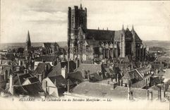 CPA Auxerre La Cathedrale Vue du Belvedere Manifacier