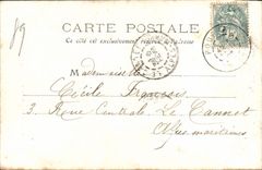 VINTAGE POSTCARD Auxerre Covered way to the Dry Tree