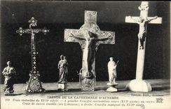 CPA Auxerre Tresor De La Cathedrale Crucifix