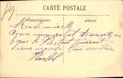 VINTAGE POSTCARD Auxerre the Cathedral central Gate of the frontage Church St Etienne