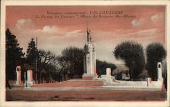 VINTAGE POSTCARD Auxerre the Division of the Bay-trees max Blondat