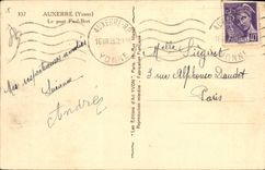 CPA Auxerre Le pont Paul Bert