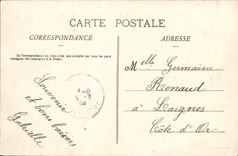 VINTAGE POSTCARD Auxerre Seen from of the Edges of Yonne year upstream of the stopping of Baturdeau