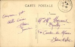 VINTAGE POSTCARD Auxerre the Cathedral seen of the Dry Tree