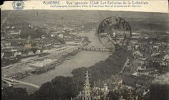 CPA Auxerre Vue Generale Prise de la Cathedrale