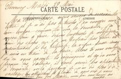 VINTAGE POSTCARD Auxerre Seen from Of the Perspective Footbridge on Yonne