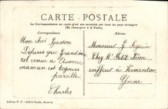 VINTAGE POSTCARD Auxerre the Bridge De Paut Bert