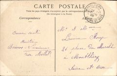 VINTAGE POSTCARD Auxerre the Cathedral Seen from Of Saint Germain