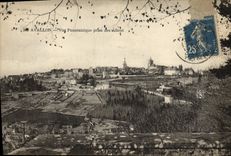 CPA Avallon Vue Panoramique Prise Des Alleux