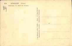 CPA Avallon Ombrages Au Bord Du Cousin