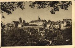 CPA Avallon La Ville Vue Du Plateau Des Chaumes