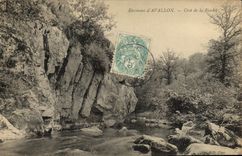 CPA Environs D'Avallon Crot De La Foudre