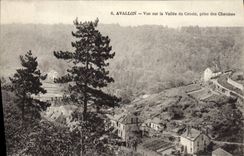 CPA Avallon Vue Sur La Valle Du Cousin Prise Des Chaumes