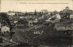 CPA Avallon Vue Sur Les Fondereaux Et ancien Couvent Des Visitandines