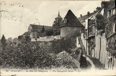 CPA Avallon La Rue Des Remparts