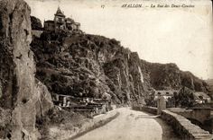 CPA Avallon La Rue Des Deux Cousins