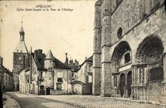 CPA Avallon Eglise Saint Lazare Et La Tour De l'Horloge