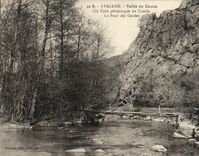 CPA Avallon Vallee Du Cousin Un Coin Pittoresque Du Cousin Le pont des Gardes