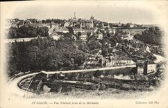 CPA Avallon Vue Generale Prise De La Morlande