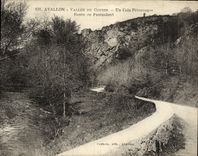 CPA Avallon Vallee Du Cousin Un Coin Pittoresque Route De Pontaubert
