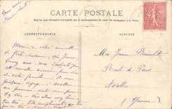 La POSTAL Vallee de la VENDIMIA de la curación una esquina de la curación tiene Blannay