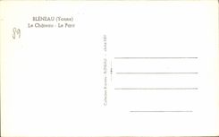 MODERN CARD Bleneau the Castle the Park