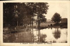 CPA Charny Passerelle Sur l'Ouanne