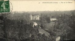 VINTAGE POSTCARD Chastellux Seen On the Castle