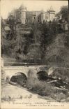 VINTAGE POSTCARD Surroundings D' Avallon Chastellux the Castle And Of the Cure