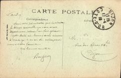 VINTAGE POSTCARD Env d' Avallon Chastellux the Castle And the Viaduct