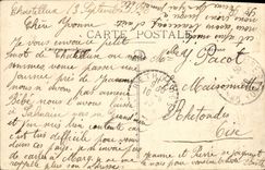 VINTAGE POSTCARD Chastellux the Castle Seen of the principal frontage