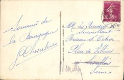 VINTAGE POSTCARD Env Of avallon Chastellux Seen On the Castle