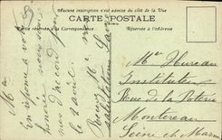 CPA Chateau de Chastellux et la poste 