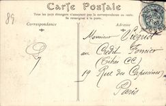 VINTAGE POSTCARD Castle of Chastellux and the viaduct