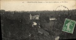 VINTAGE POSTCARD hateau of Chastellux