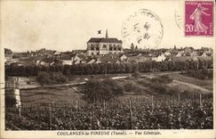 VINTAGE POSTCARD Coulanges the Vinous one View