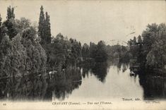 VINTAGE POSTCARD Cravant Seen On Yonne