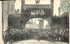 CPA Dixmont Arc De Triomphe Du Centenaire De La Republique Francaise 1892 TOP