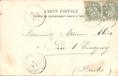 VINTAGE POSTCARD Dixmont In Enfourchure Ruins Of a Prioress Of 16th