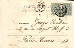 VINTAGE POSTCARD Druyes Doujon Castle Dimensions Entry