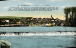 VINTAGE POSTCARD Joigny Seen from Of the Dam Epizy
