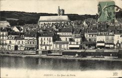 CPA Joigny Le Quai De Paris