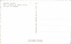 MODERN CARD Interior Joigny Of the Church St Jean the Setting With the Tomb