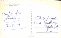 MODERN CARD Joigny Old woman House the Tree De Jesse Horsemeat butcher's Durand